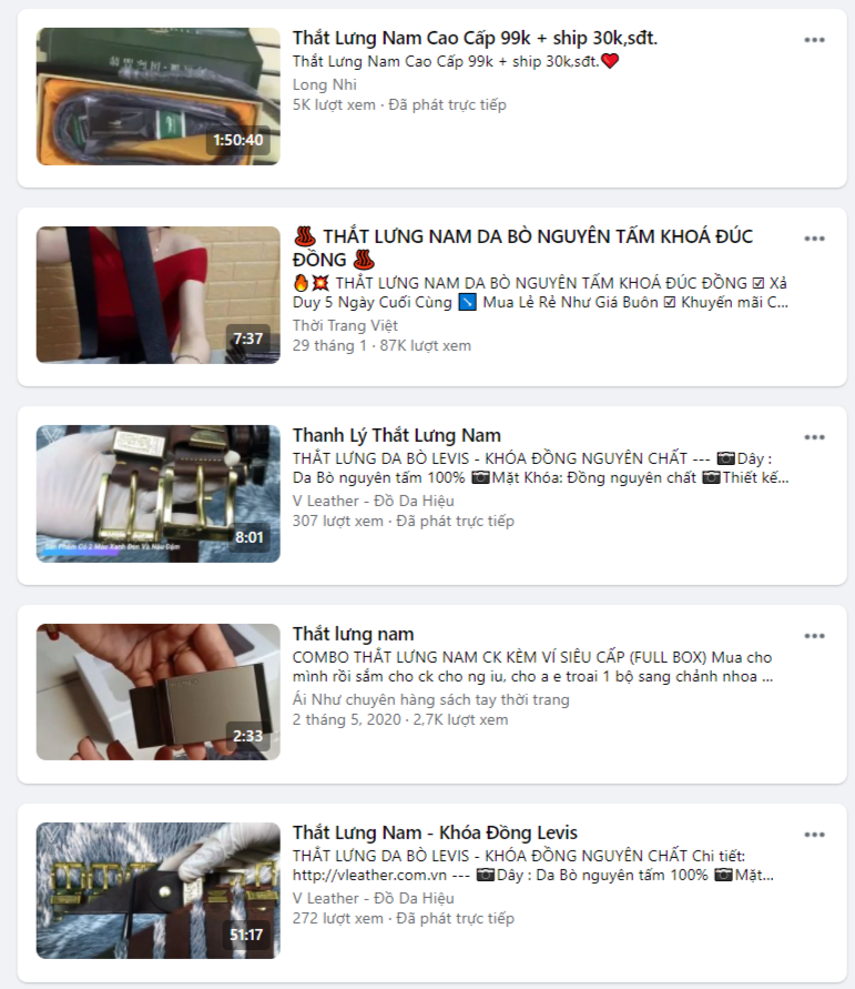 target thắt lưng nam: content video