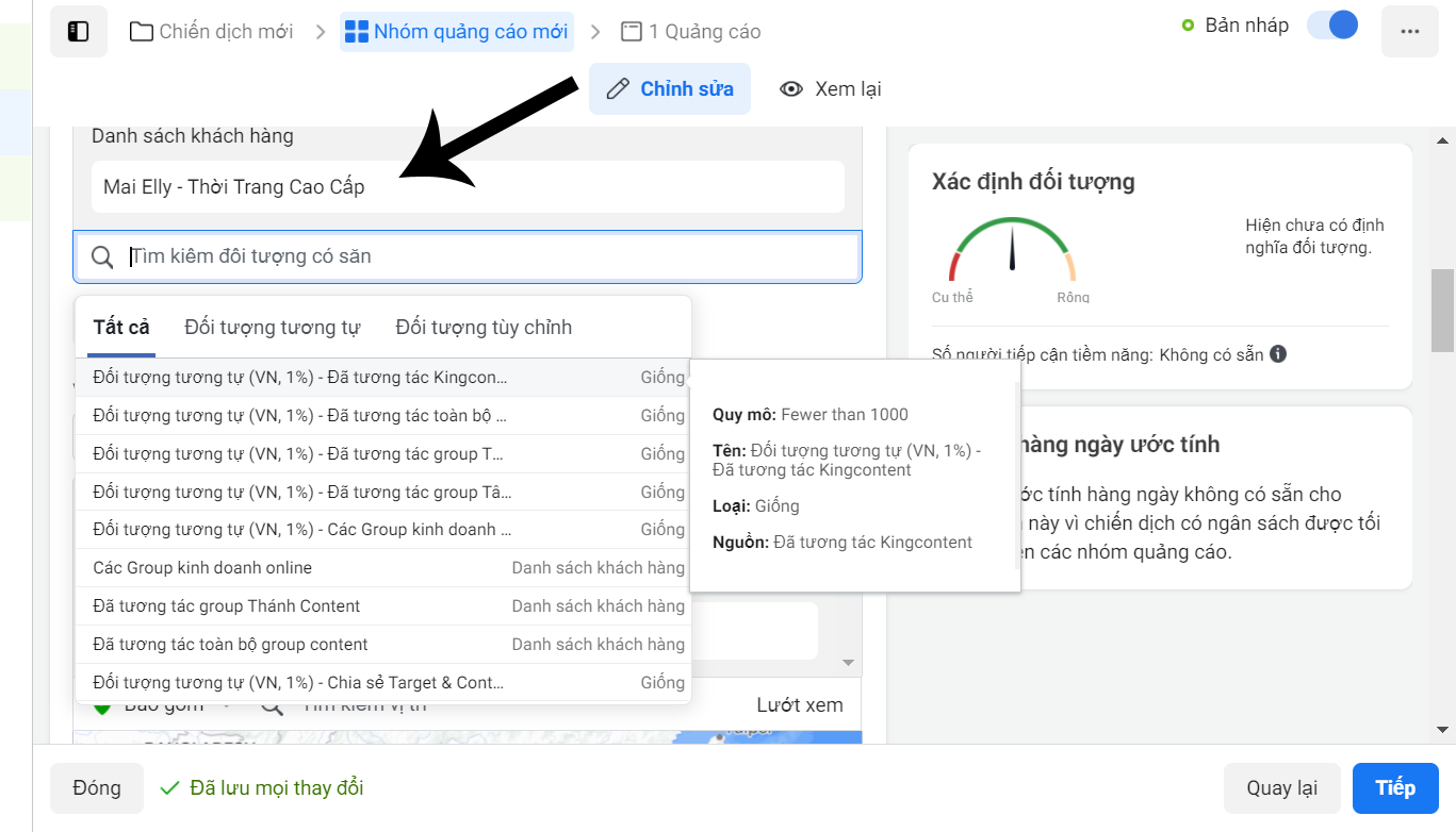 target thắt lưng nữ: target vào page đối thủ 3