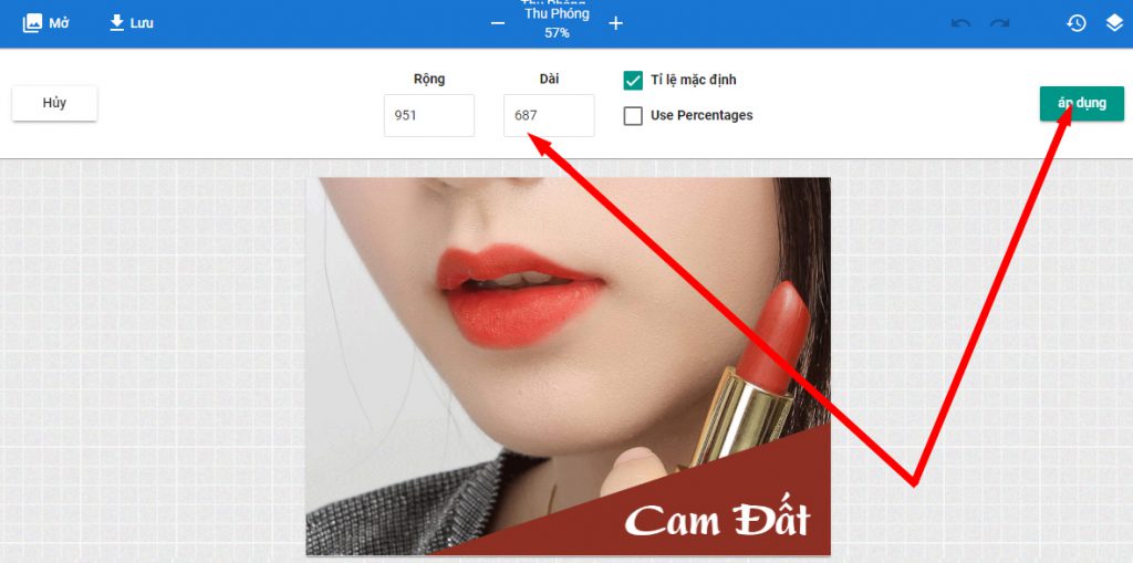 Thay đổi kích thước