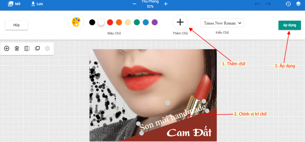 Thêm chữ vào ảnh