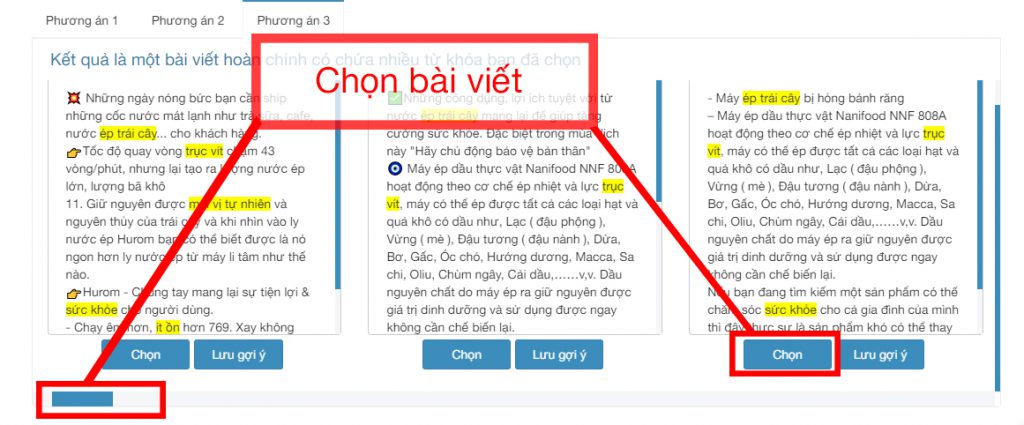 Phương án 3