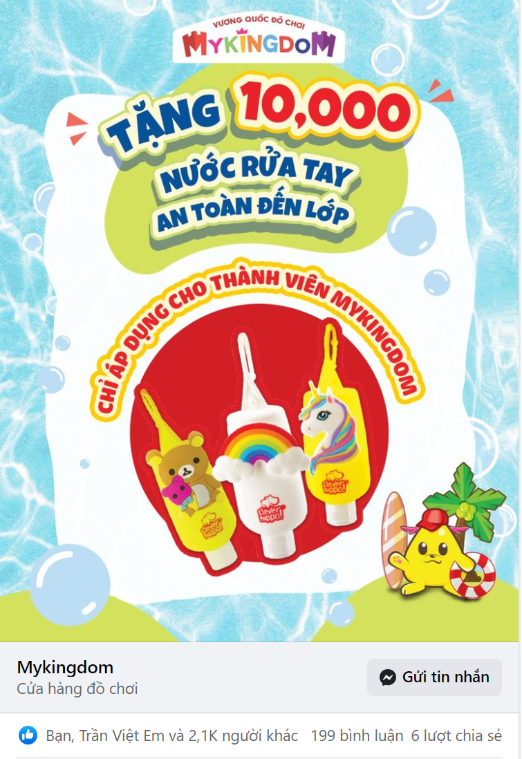 target nước rửa tay sát khuẩn cho trẻ