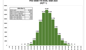 Đánh giá PHỔ ĐIỂM THI ĐÁNH GIÁ NĂNG LỰC 2024 của ĐHQG TPHCM (đợt 1)